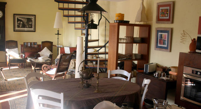 Casa do Lugarinho interior view to the living room