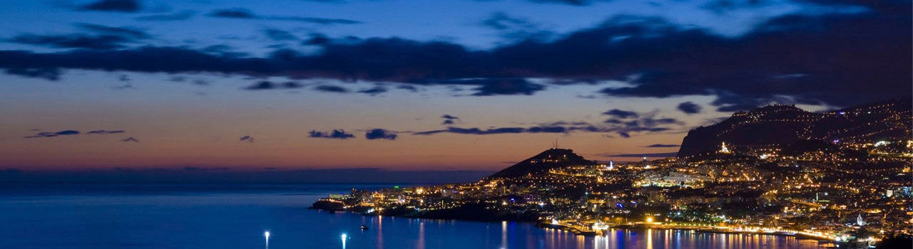 View of Funchal by night