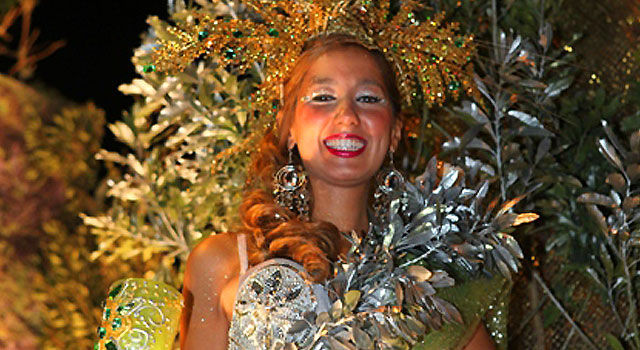 Madeira Carnival parade girl
