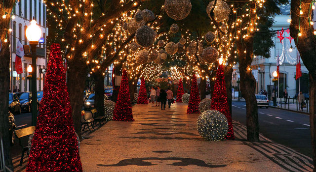 Christmas decoration at Arriaga in Funchal