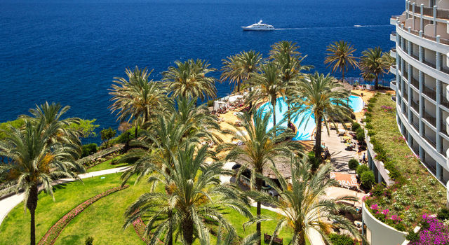 Pestana Grand exterior view to the sea and pool